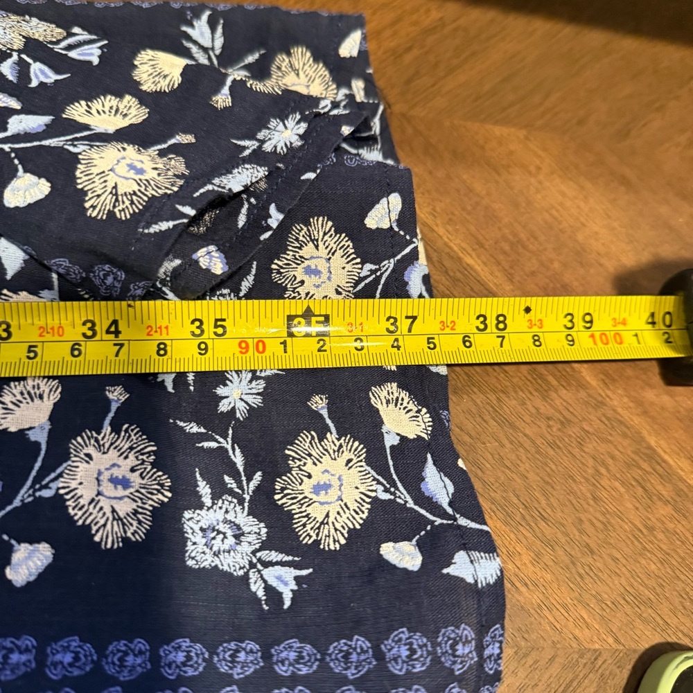 Old Navy, NWT Blue Floral Midi Dress, Size MP - Picture 9 of 10
